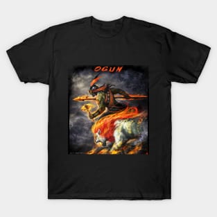 Ogun The Yoruba God of Iron and War T-Shirt